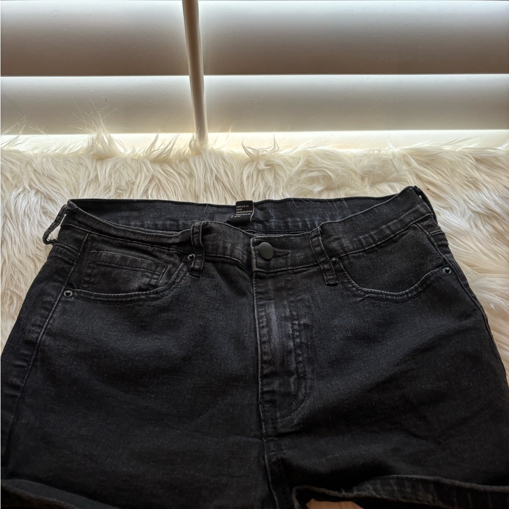Forever 21 Charcoal Denim Shorts